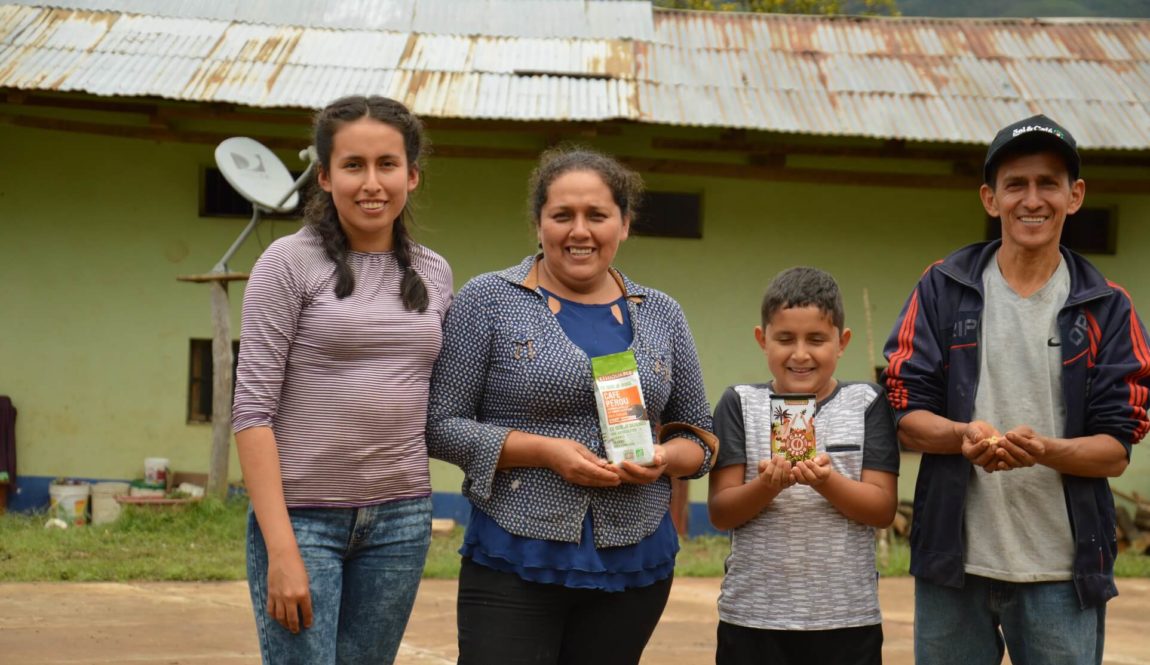 Famille de producteurs de cafe au Pérou, coopérative Norandino