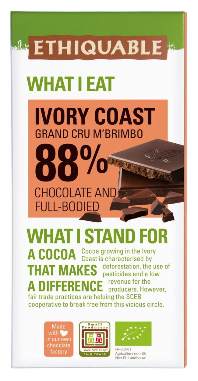 Chocolat Grand Cru Côte d'Ivoire 88%