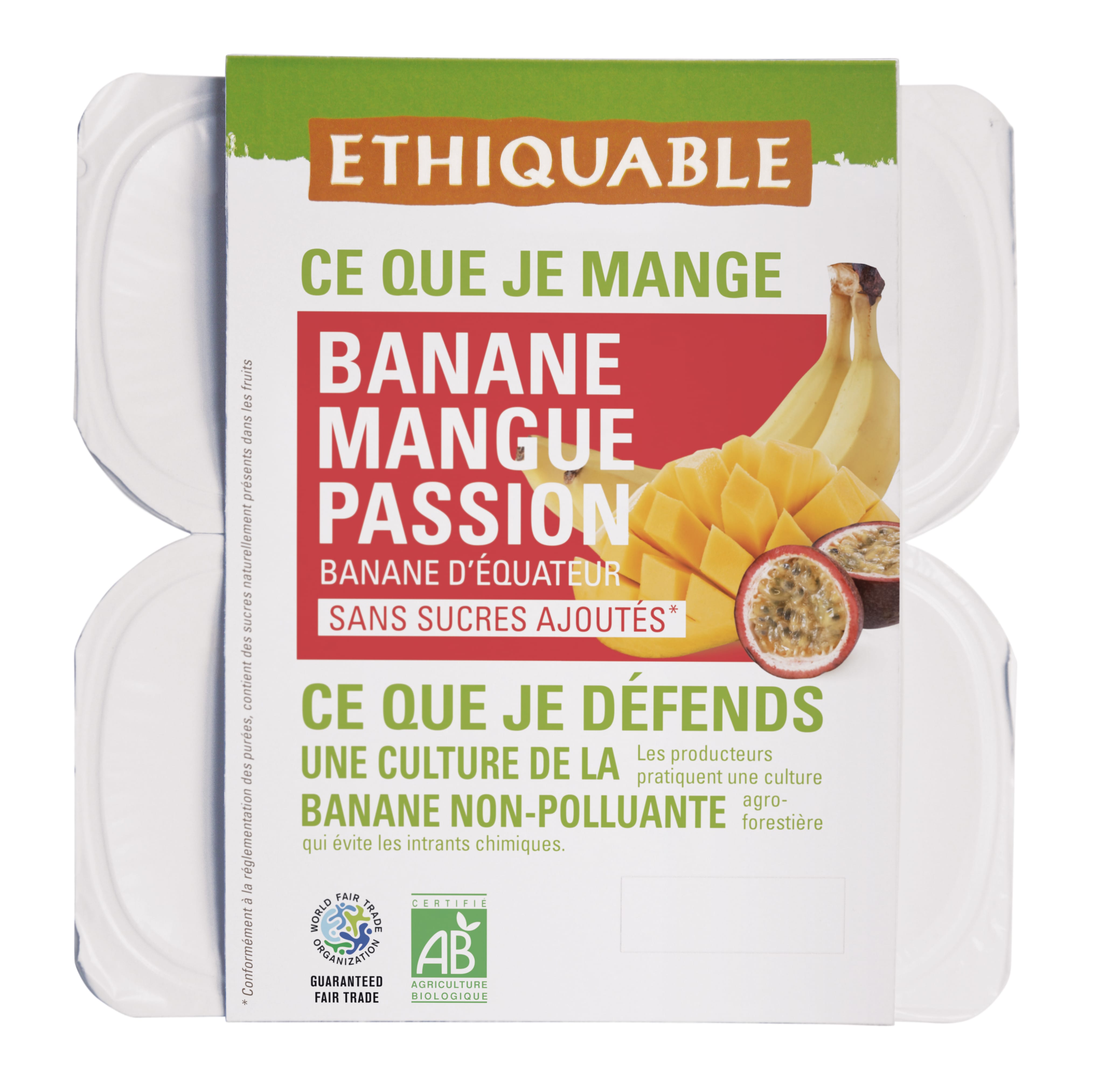 Banaan mango passievruchtenmoes