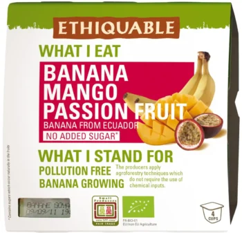 Purée de mangue avec morceaux bio et équitable