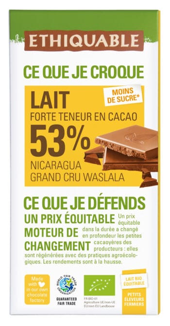 Chocolat au lait 53% Nicaragua