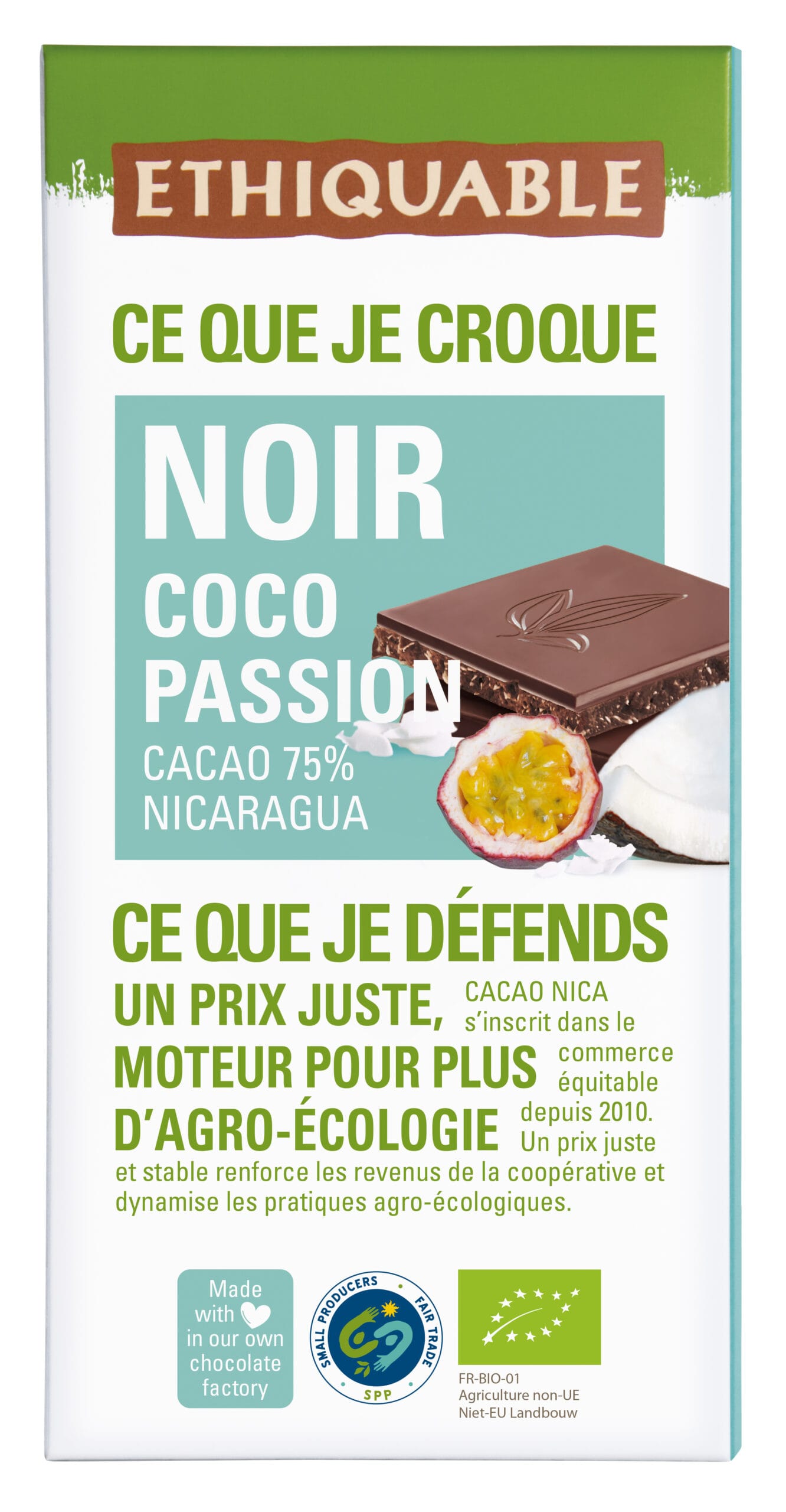 Chocolat noir Coco Passion Nicaragua 75%