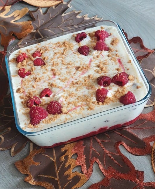Tiramisu spéculoos – framboises