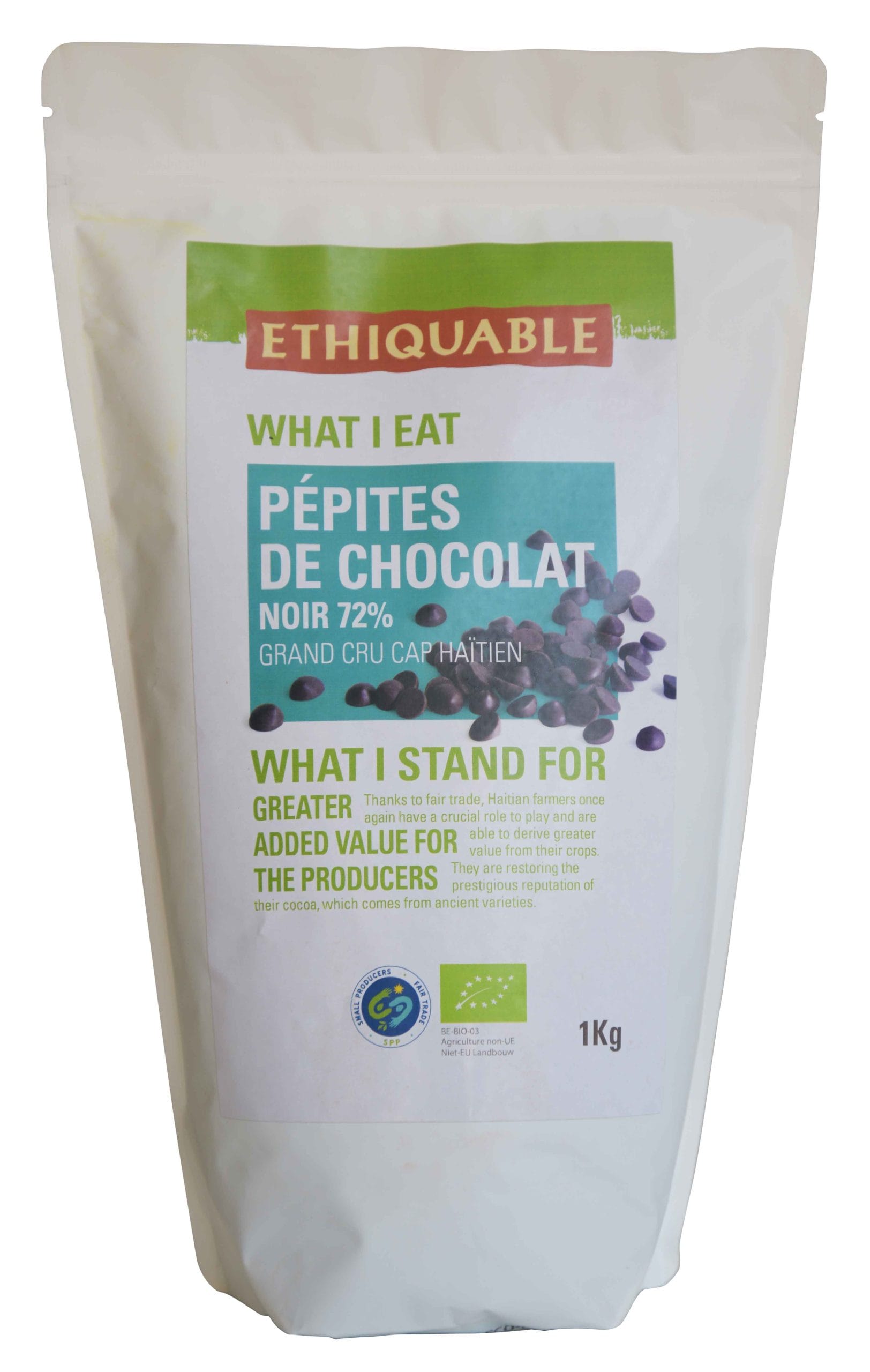 Pépites de chocolat Haïti 72%