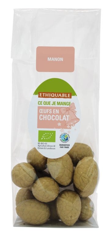 Oeufs de Pâques chocolat blanc Manon