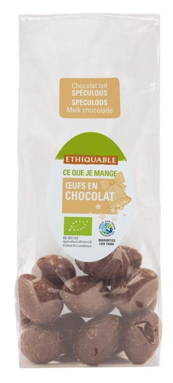 oeufs en chocolat au lait spéculoos
