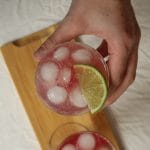 mocktail litchi cranberry