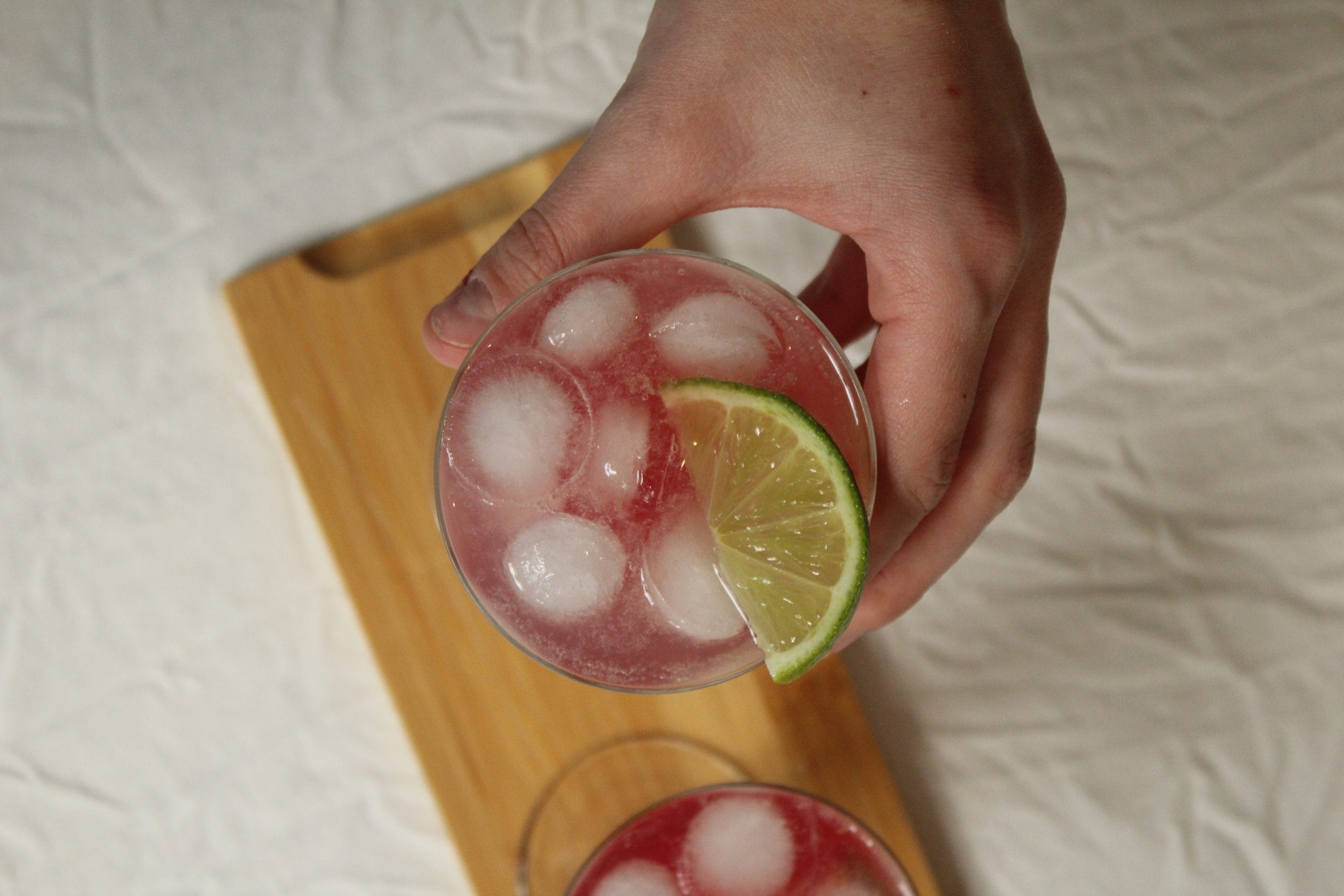 Mocktail litchi-cranberries