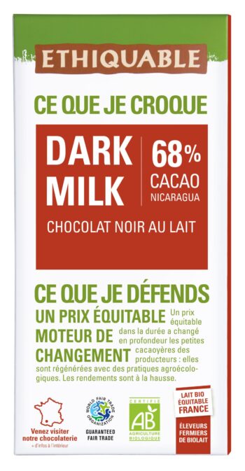 Dark milk 68% Nicaragua