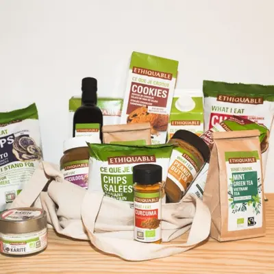 Produits Ethiquable pour les coffrets cadeaux