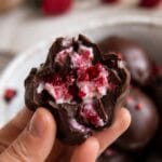 bouchées framboises chocolat