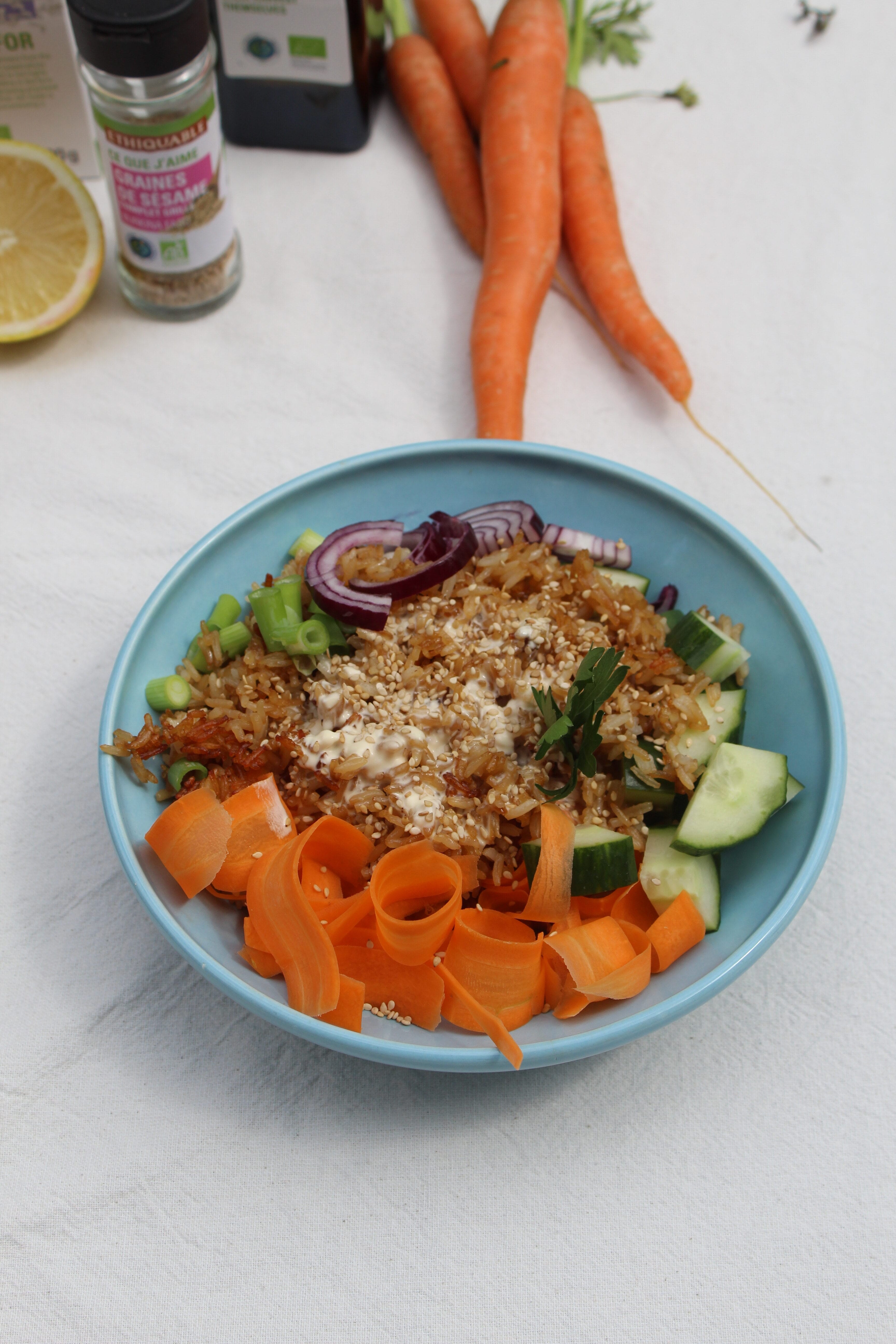 Crispy rice salad